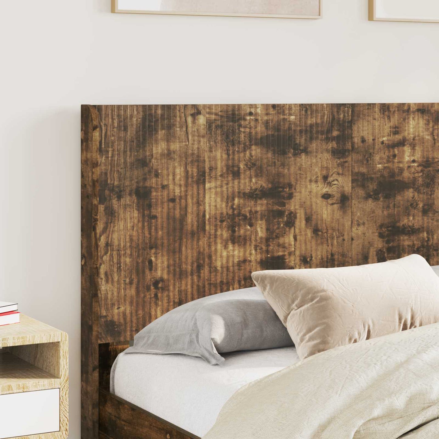 Headboard Smoked Oak Engineered Wood