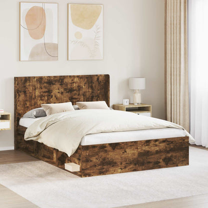 Headboard Smoked Oak Engineered Wood