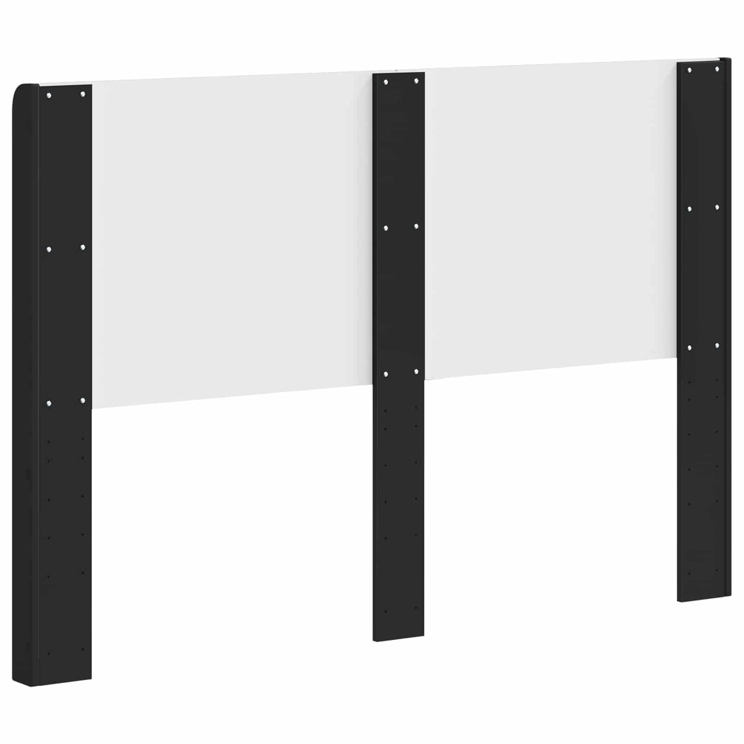 Headboard Black Engineered Wood