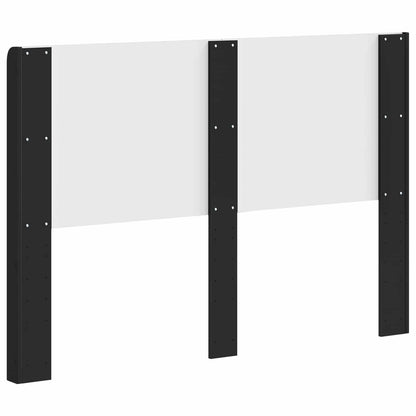 Headboard Black Engineered Wood