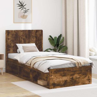 Headboard Smoked Oak Engineered Wood