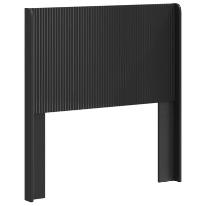 Headboard Black Engineered Wood