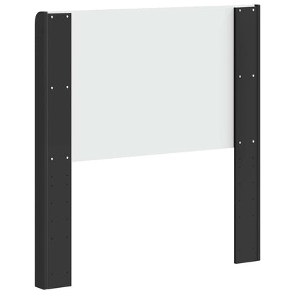 Headboard Black Engineered Wood