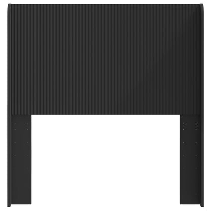 Headboard Black Engineered Wood
