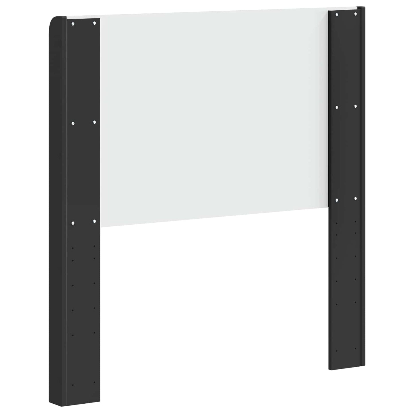Headboard Black Engineered Wood