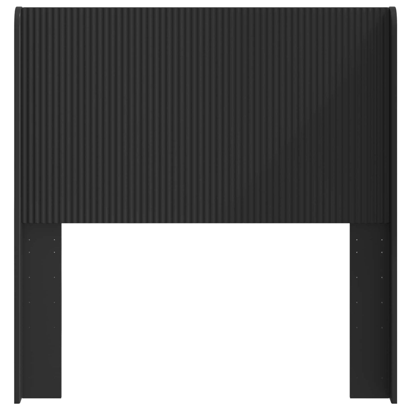 Headboard Black Engineered Wood
