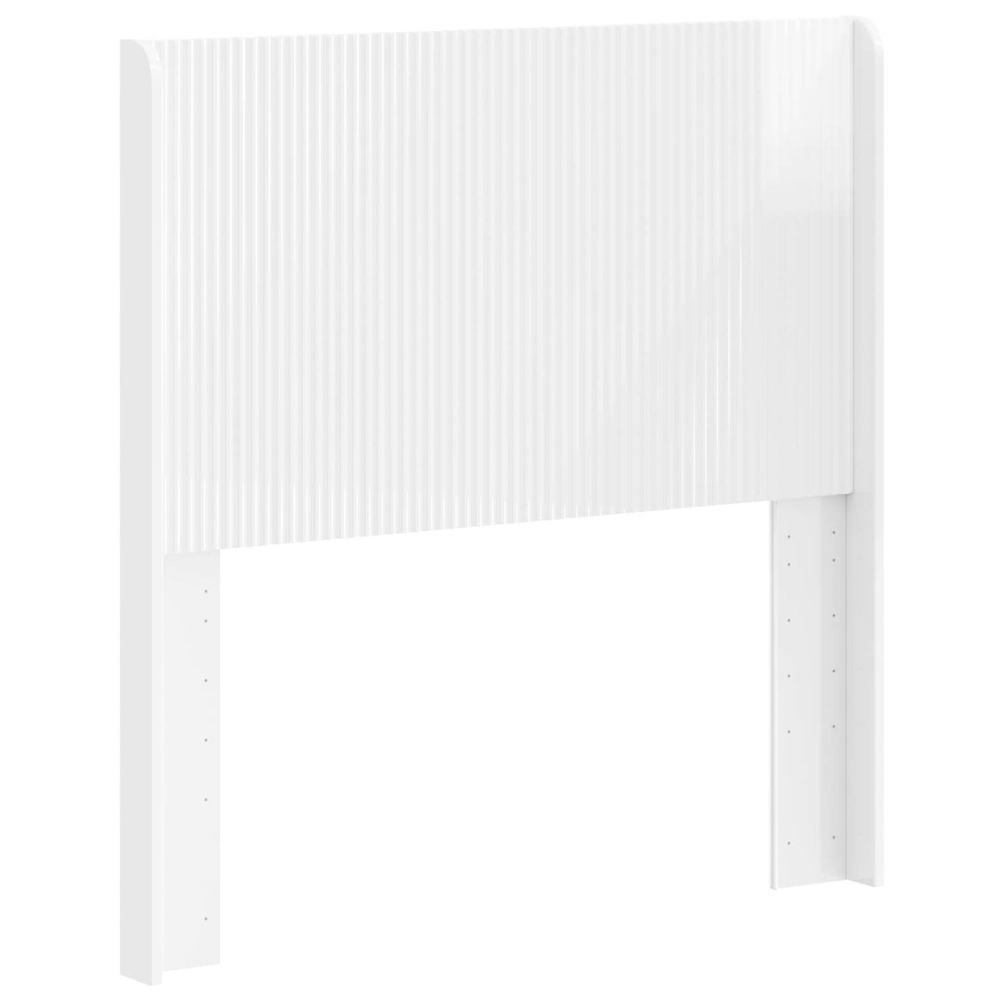 Headboard High Gloss White Engineered Wood