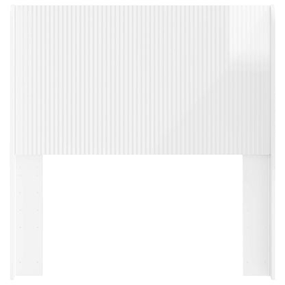 Headboard High Gloss White Engineered Wood