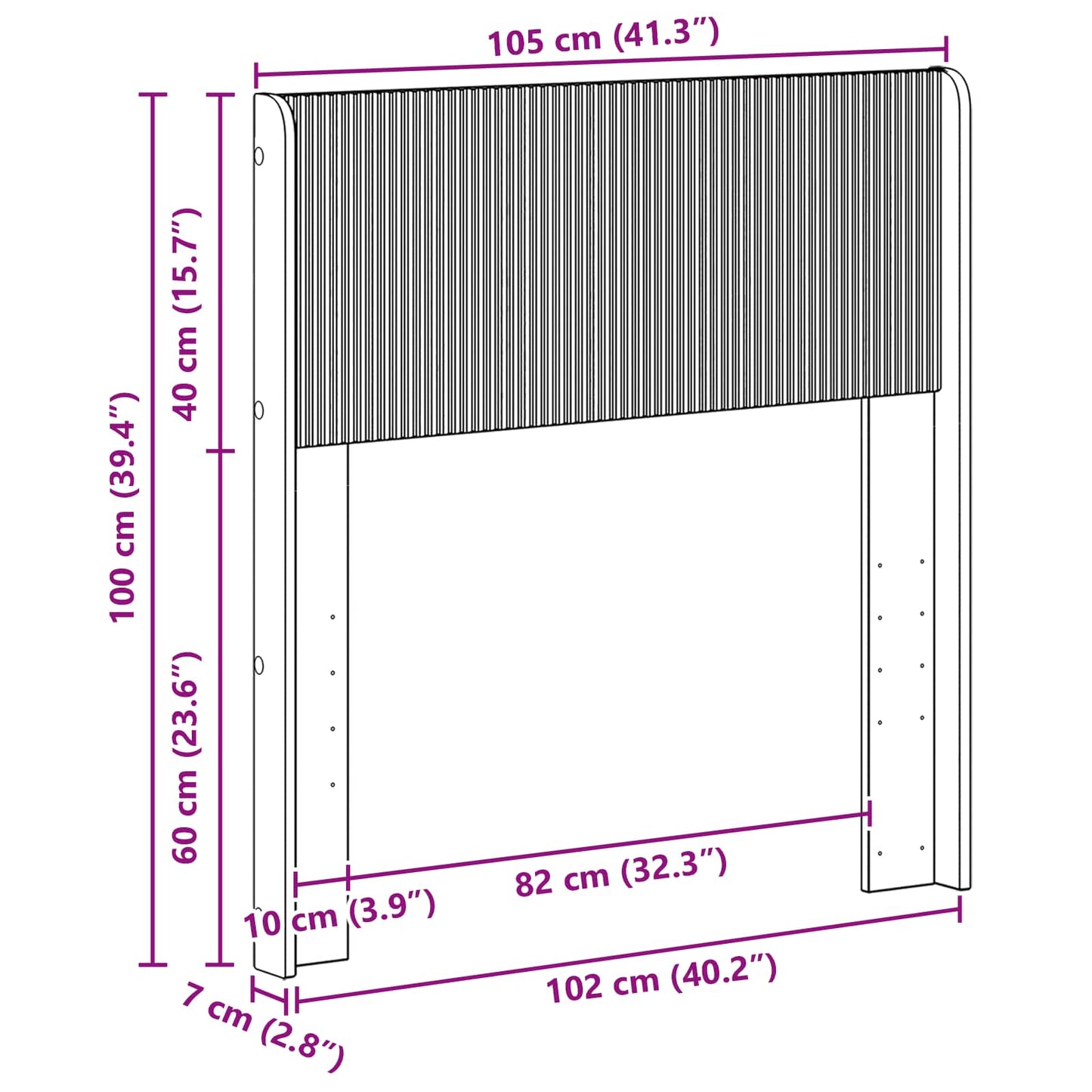 Headboard Sonoma Oak PB