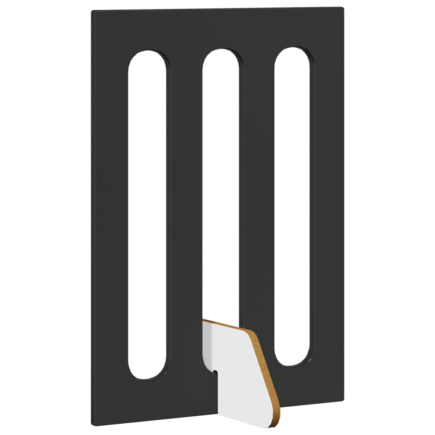 Folding Pet Fence 4 pcs Black Oak 201 x 38 x 70 cm