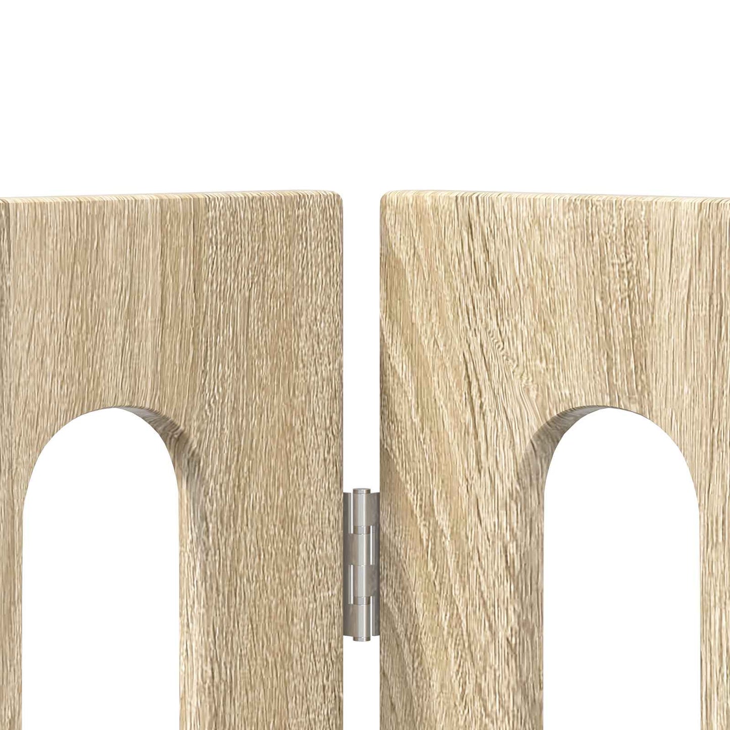 Folding Pet Fence 2 pcs Sonoma Oak 100.5 x 38 x 70 cm