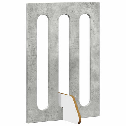 Folding Pet Fence 2 pcs Concrete Grey 100.5 x 38 x 70 cm