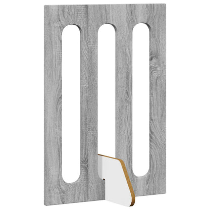 Folding Pet Fence 2 pcs Grey Sonoma 100.5 x 38 x 70 cm