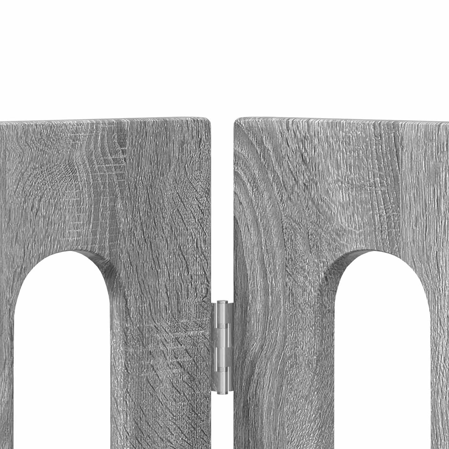 Folding Pet Fence 4 pcs Grey Sonoma 201 x 38 x 70 cm