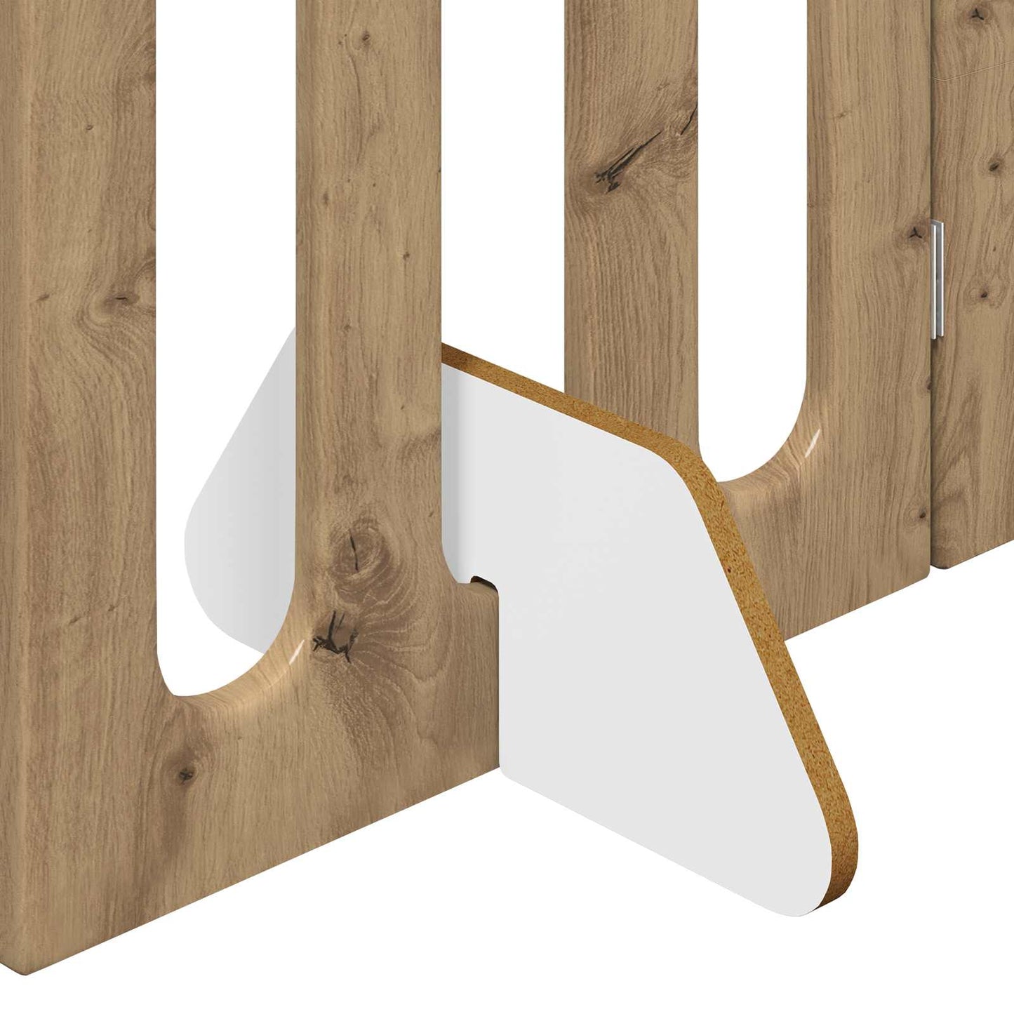 Folding Pet Fence 2 pcs Artisan Oak 100.5 x 38 x 70 cm