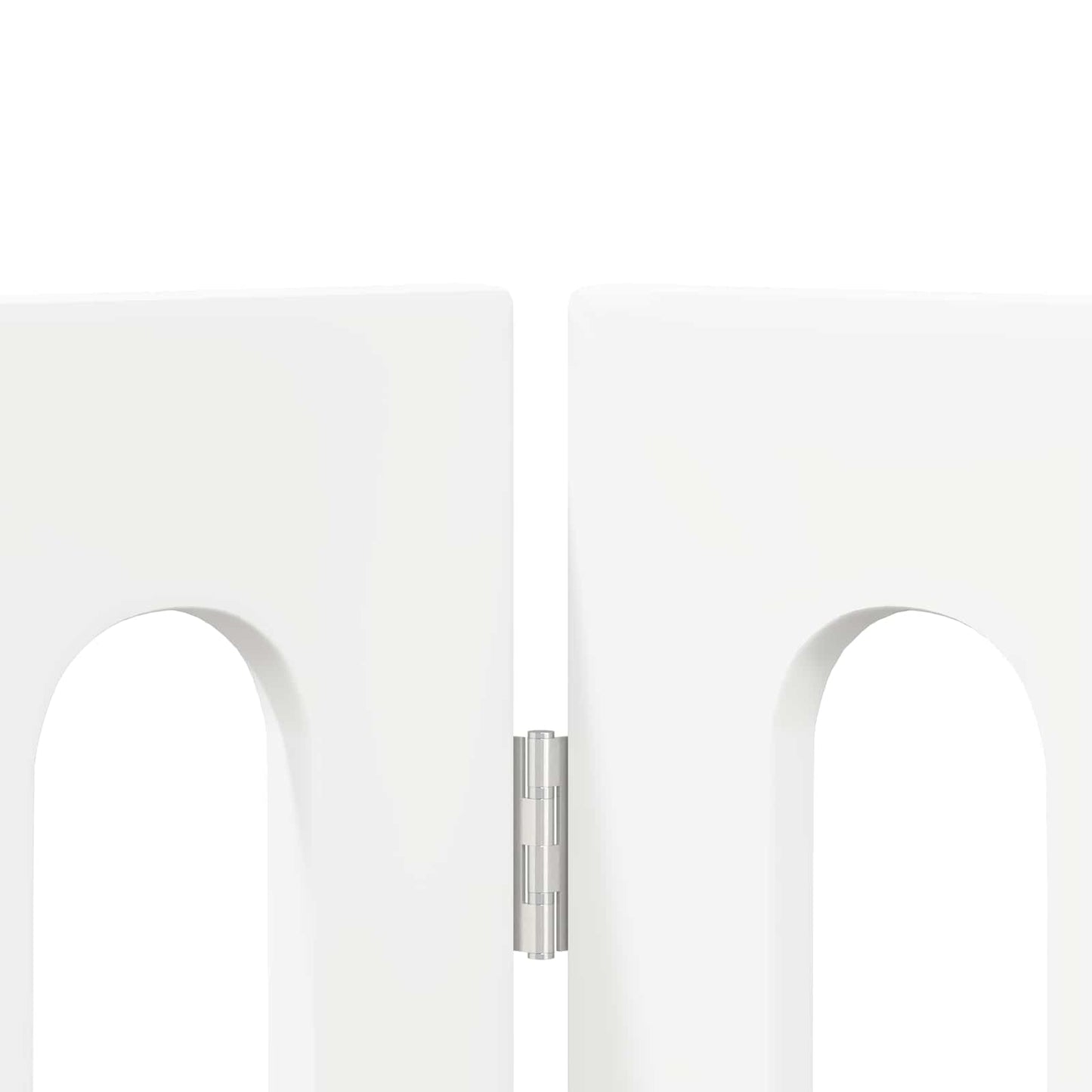 Folding Pet Fence 2 pcs White 100.5 x 38 x 90 cm