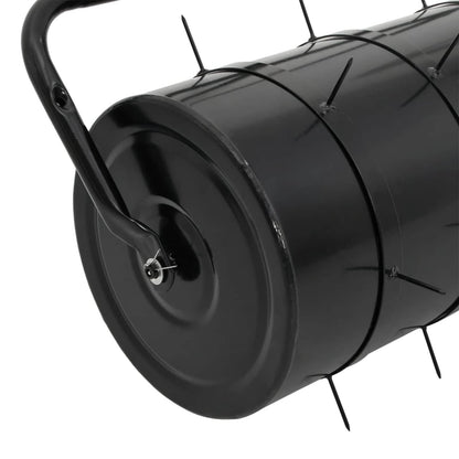 Garden Lawn Roller Pull with Aerator Clamps Ø 30 x 90 cm Steel