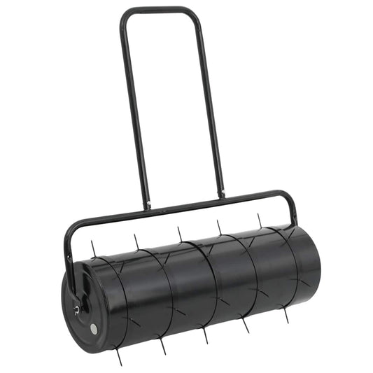 Garden Lawn Roller Pull with Aerator Clamps Ø 30 x 90 cm Steel