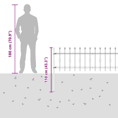 Spike Fence Asten Black