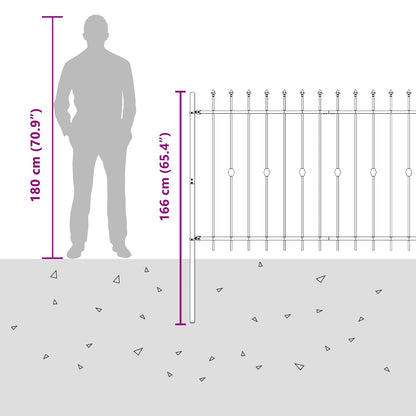 Spike Fence Asten Black