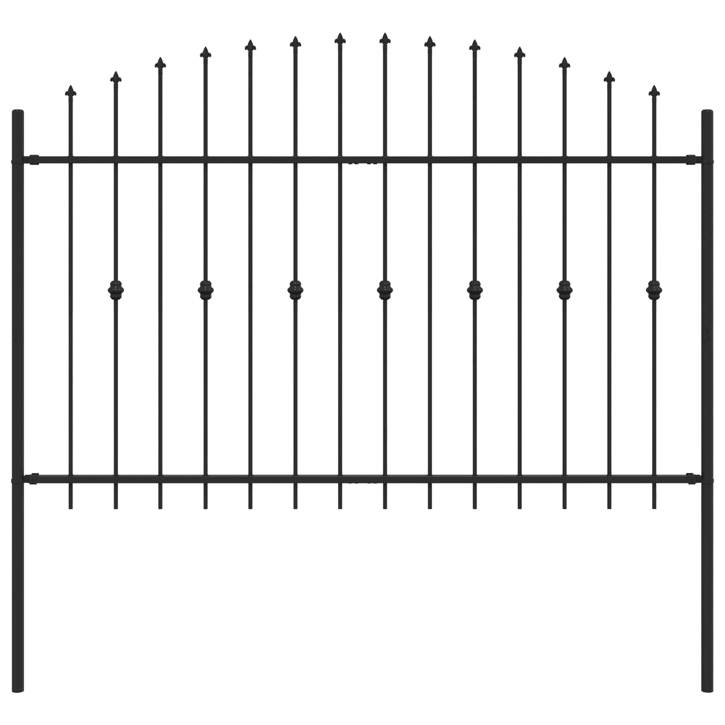 Spike Fence Asten Black