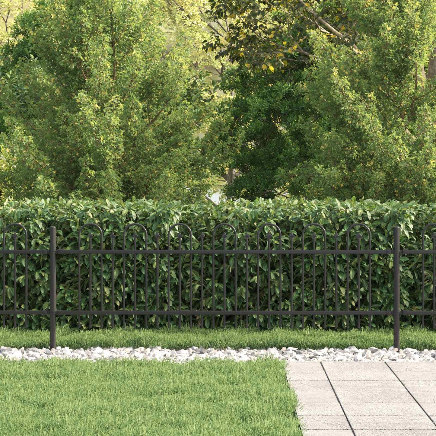 Spike Arch Fence DRONTEN Black