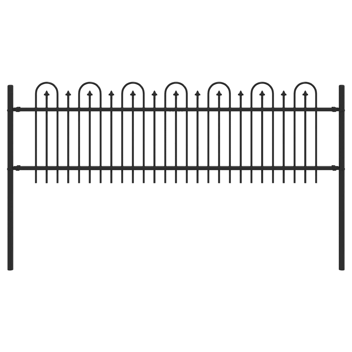 Spike Arch Fence DRONTEN Black