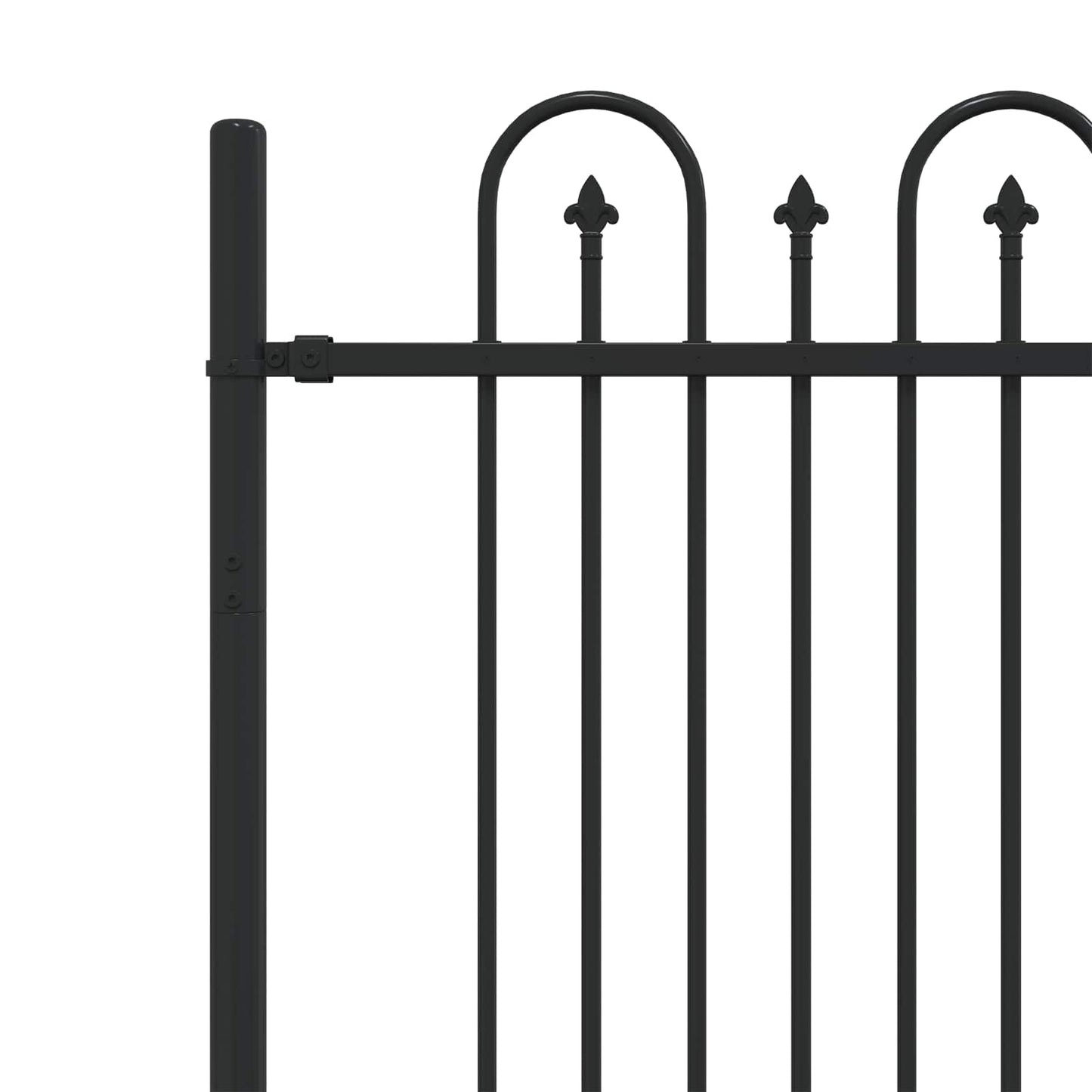 Spike Arch Fence DRONTEN Black