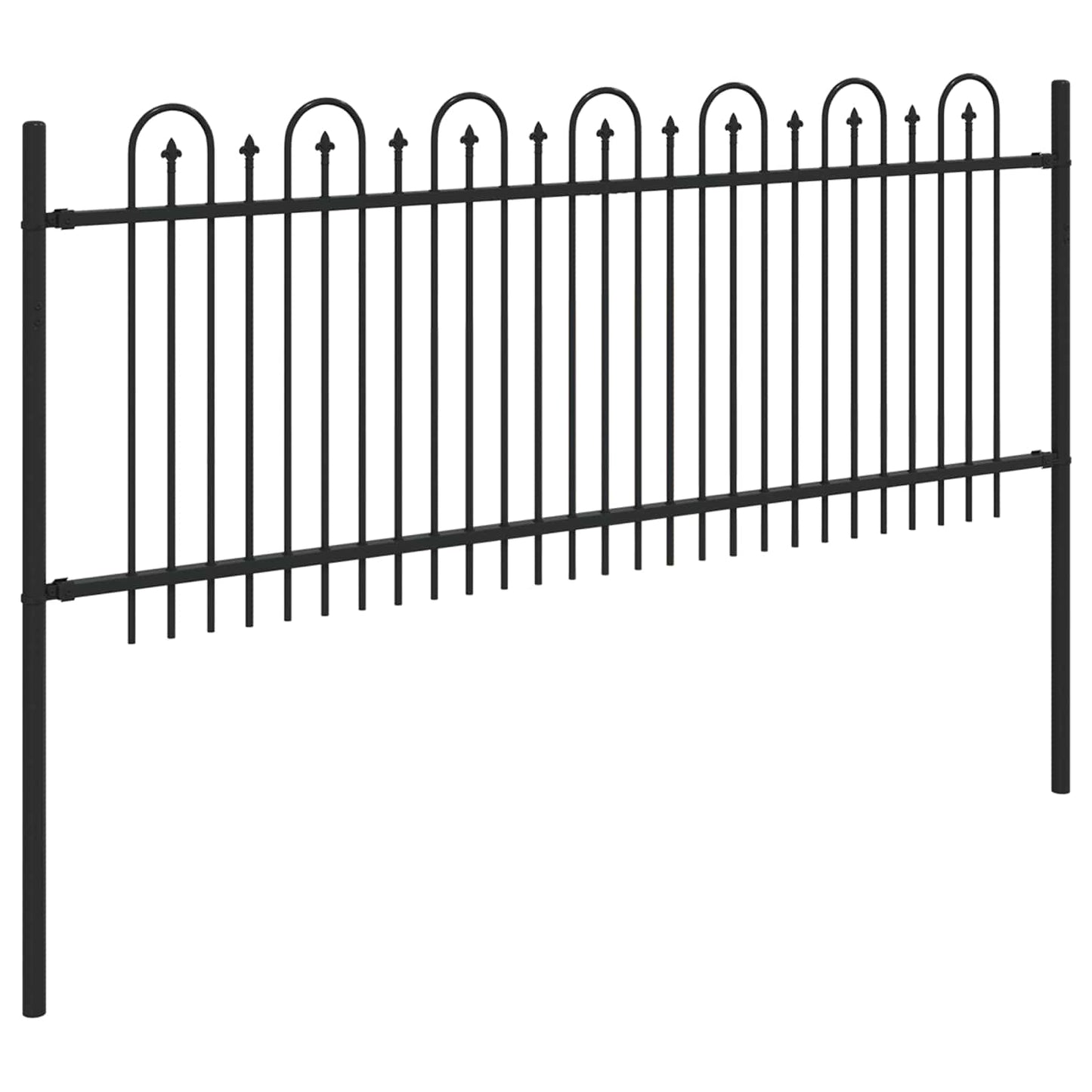 Spike Arch Fence DRONTEN Black