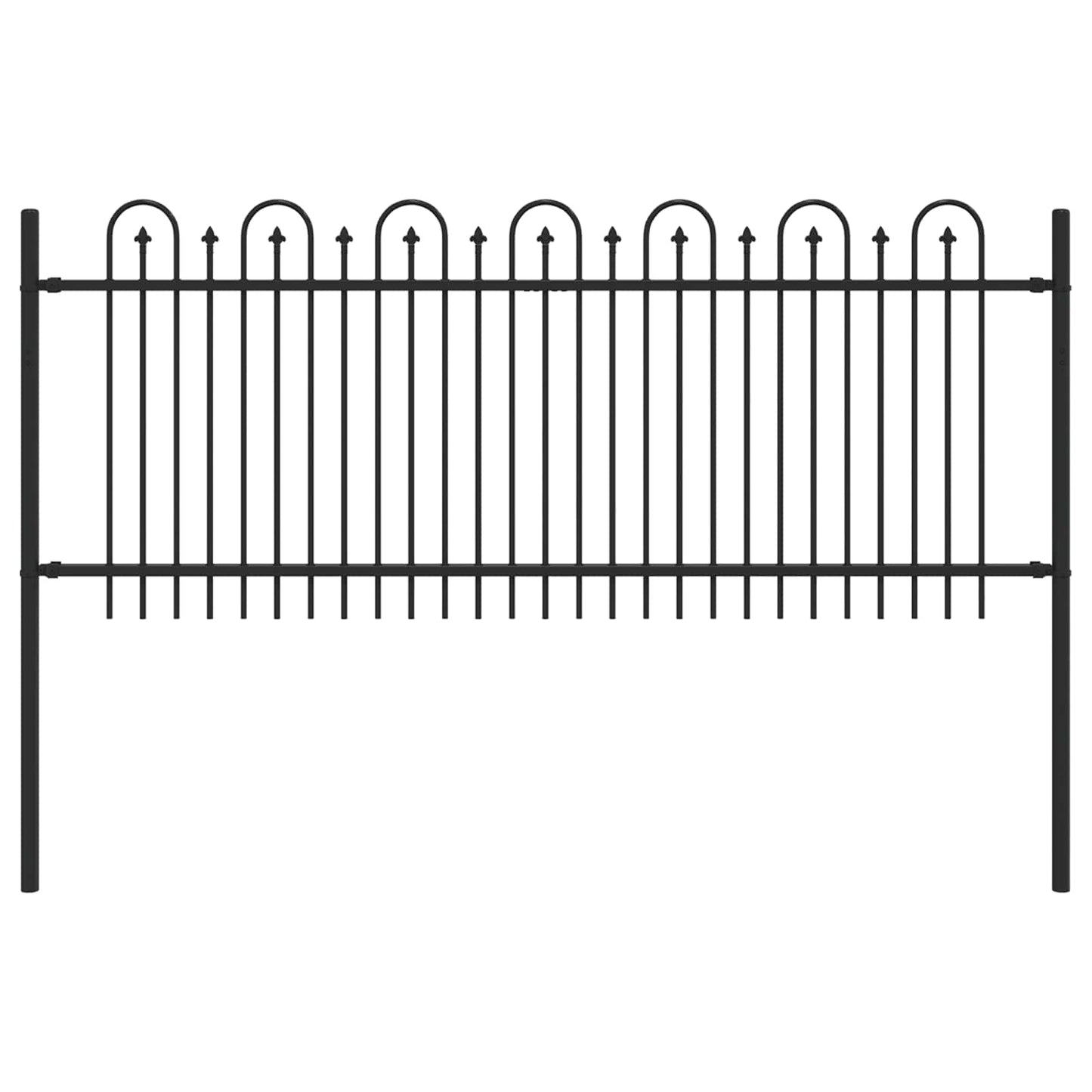 Spike Arch Fence DRONTEN Black