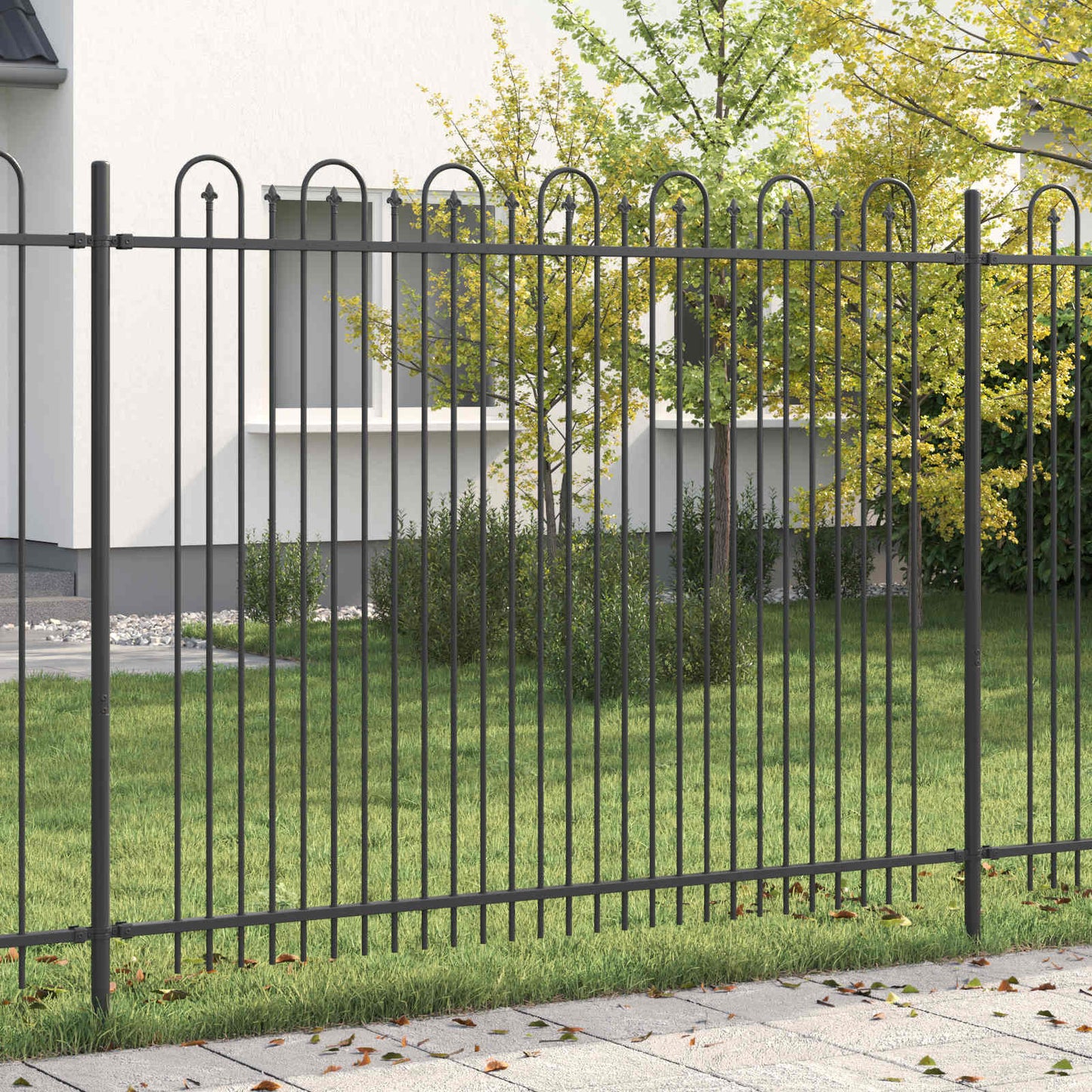 Spike Arch Fence DRONTEN Black