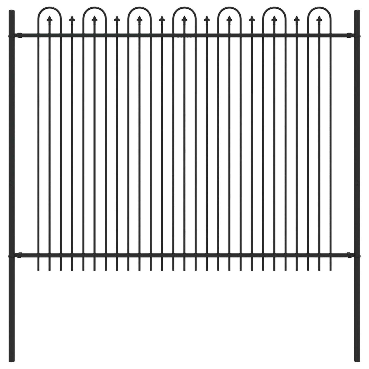Spike Arch Fence DRONTEN Black