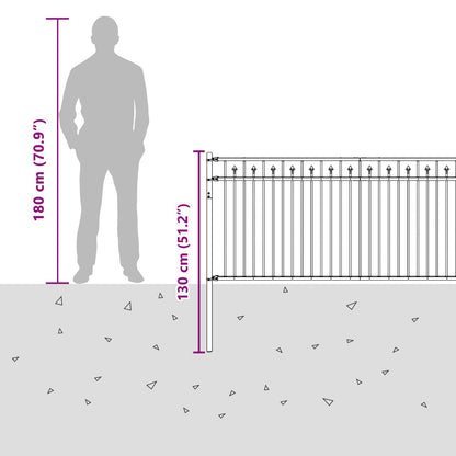Spike Fence BAARLO Black