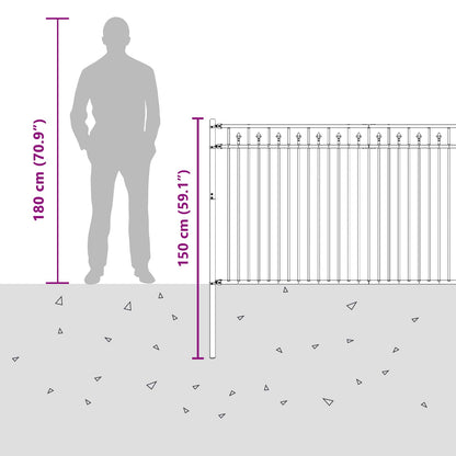 Spike Fence BAARLO Black