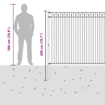 Spike Fence BAARLO Black