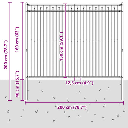 Spike Fence BAARLO Black