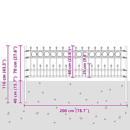 Spike Ring Fence HORST Black