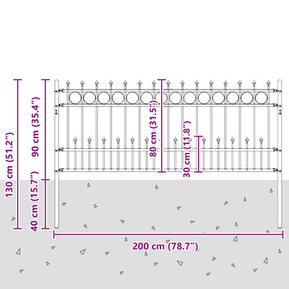 Spike Ring Fence HORST Black