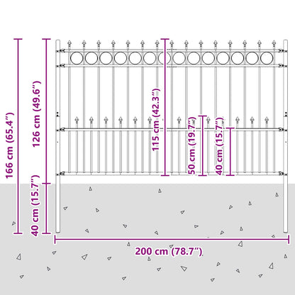 Spike Ring Fence HORST Black