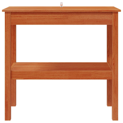 Console Table Wax Brown 80 x 40 x 75 cm Solid Pine Wood
