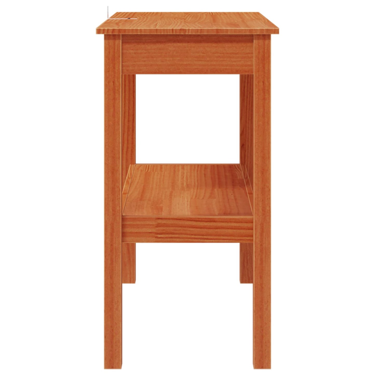 Console Table Wax Brown 80 x 40 x 75 cm Solid Pine Wood