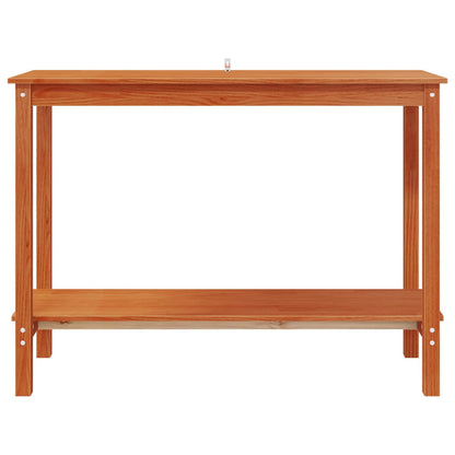 Console Table Wax Brown 110 x 40 x 80 cm Solid Pine Wood