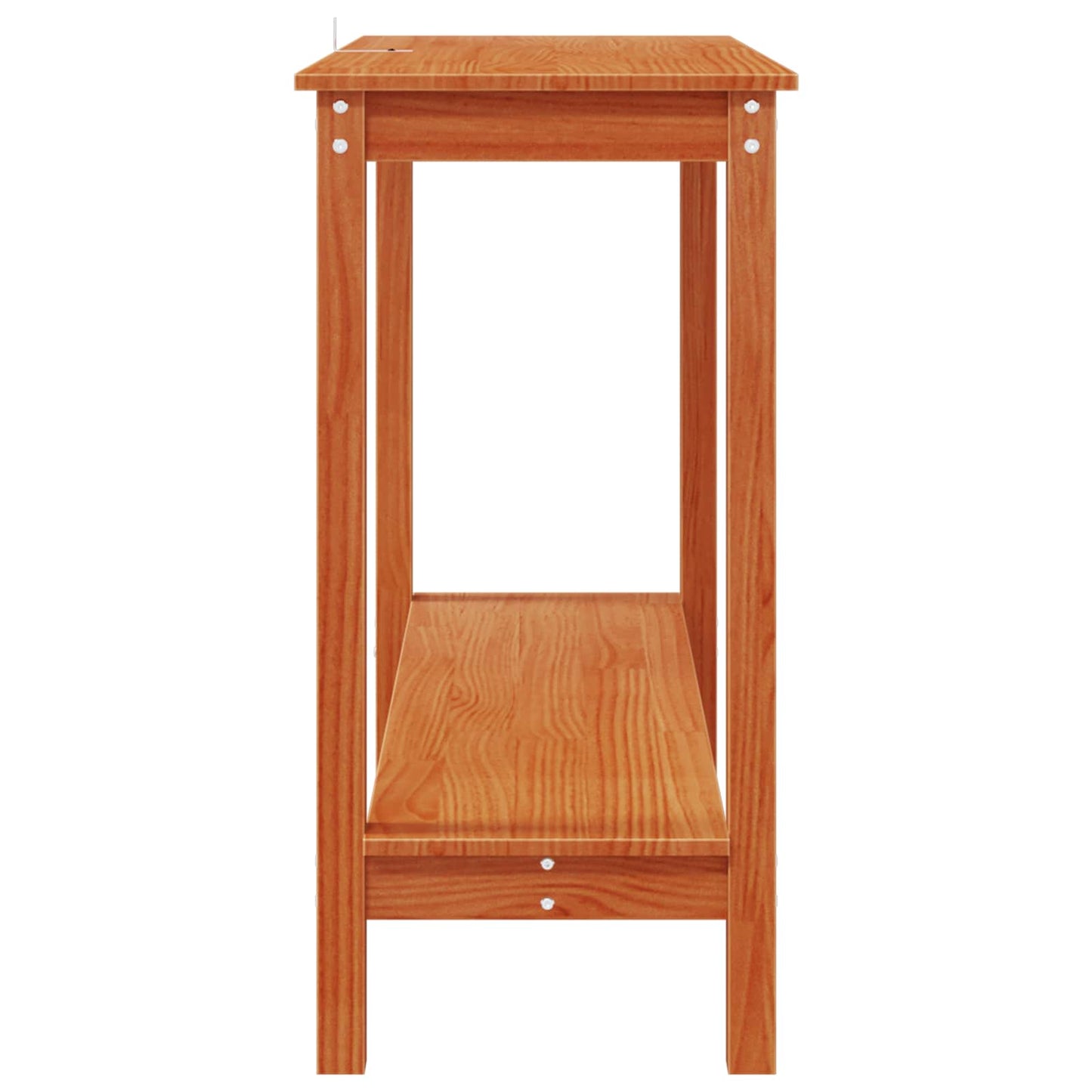 Console Table Wax Brown 110 x 40 x 80 cm Solid Pine Wood