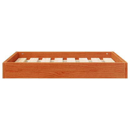Dog Bed Wax Brown 72 x 54 x 9 cm Solid Pine Wood