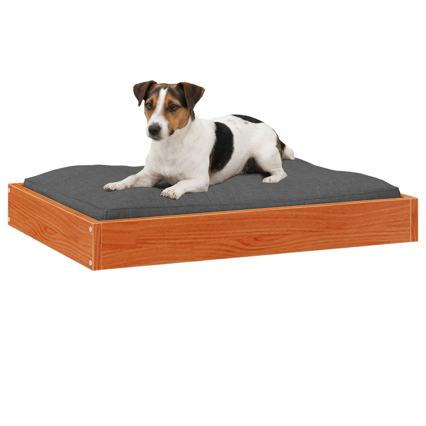 Dog Bed Wax Brown 72 x 54 x 9 cm Solid Pine Wood
