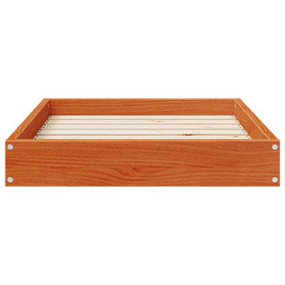 Dog Bed Wax Brown 72 x 54 x 9 cm Solid Pine Wood