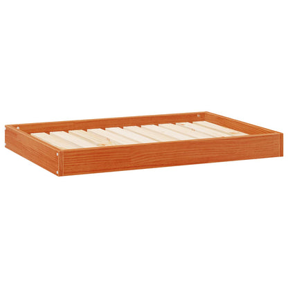 Dog Bed Wax Brown 92 x 64 x 9 cm Solid Pine Wood