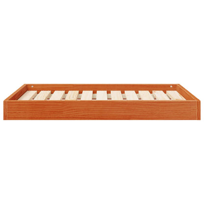 Dog Bed Wax Brown 92 x 64 x 9 cm Solid Pine Wood
