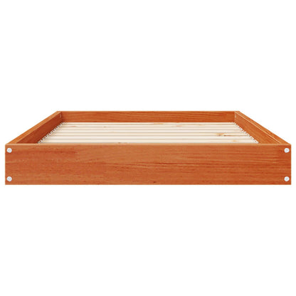 Dog Bed Wax Brown 92 x 64 x 9 cm Solid Pine Wood