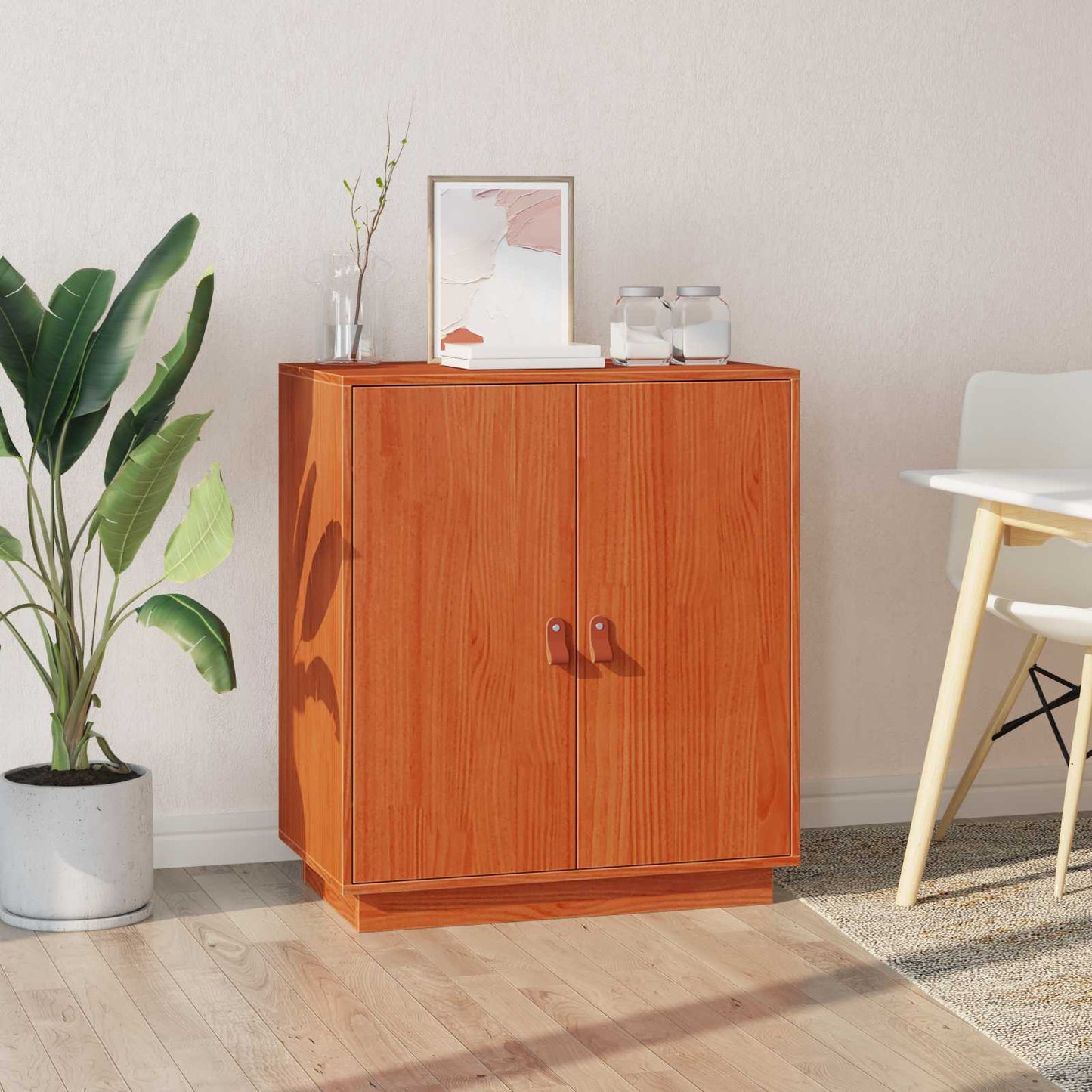 Sideboard Wax Brown 65.5 x 40 x 75 cm Solid Pine Wood